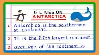 Few Lines on Antarctica | Five Lines on Antarctica | Write About Antarctica Continent