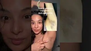 How to make a turmeric & honey mask to brighten dark armpits. Save to make later✅