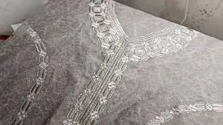 Arabic real dress work embroidery cilcila work,  blockbuster work.