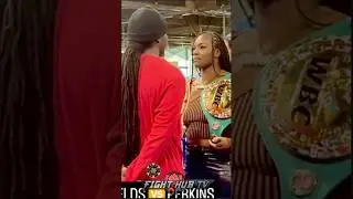 Claressa Shields STARES DOWN Danielle Perkins in INTENSE FACE OFF!