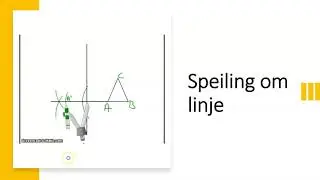 Speiling om linje i GeoGebra