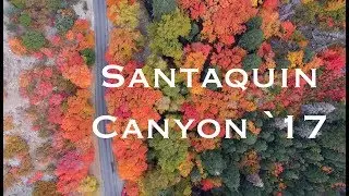 Vibrant Fall Color in Santaquin Canyon Utah from enticing Aerial Views that are unforgettable