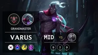 Varus Mid vs Diana - KR Grandmaster Patch 9.14