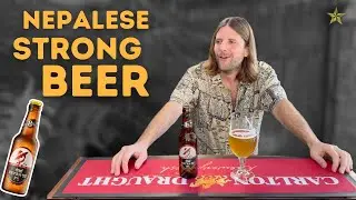 Drinking my First Beer from Nepal | Gorkha Extra Strong 8%