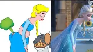 Try Not To Laugh 😂 Frozen 2 Elsa Funny Drawing