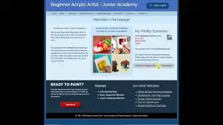 Beginner Acrylic Artist Free Membership Level how to Upgrade to a Paid Membership