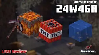 Minecraft 1.21.4 Snapshot 24w46a - Waterlog Resin clumps & Stronger creaking heart mining
