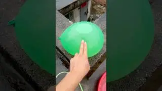 Physics Experiment: Can a Water Balloon Perform the Perfect Dive? #balloon