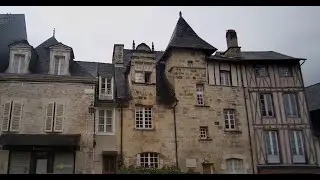 Terrasson Lavilledieu old town rainy walk (Dordogne / Perigord 2023)