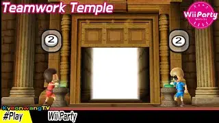 Wii Party - Mini game continuous play! ( Teamwork Temple ) Let's Start ! #009