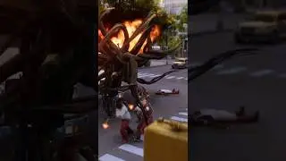 [#ps5] Marvels SpiderMan 2 #noir suit in action #l3op4rd_hunt #marvelsspiderman2 #peterparker#shorts