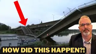 Carola Bridge Collapse in Dresden, Germany