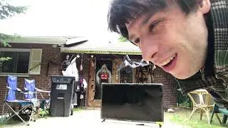 LED smart tv destruction video