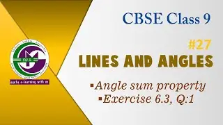 Angle Sum Property of a Triangle| CBSE(NCERT) Class 9  |introduction with exampleI P 27 | me.u