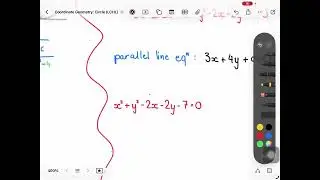 LCHL Coordinate Geometry of Circle: Tangent Given Parallel Line and Circle