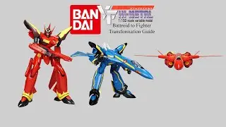 Руководство по трансформации бойца Bandai Hi Metal VF 19 Battroid GERWALK