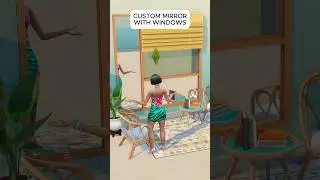 The sims 4 mirror and window combination ideas #sims4ideas #sims4tips #sims4build