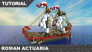 Minecraft Roman Actuaria Tutorial & Download Merchant Amphora Ship