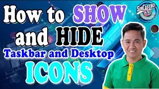 How to show and hide taskbar and desktop icons