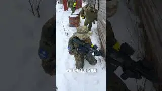 Airsoft Action on Snow