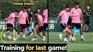 Messi back in Miami training! Shows insane skills before final MLS game vs Nashville 🔥 | 