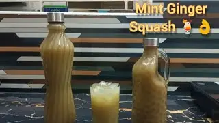 புதினா ஜிஞ்சர் ஸ்குவாஷ்🍃💥🤙#refreshingdrink #gingerdrink #mintsrecipes #squash