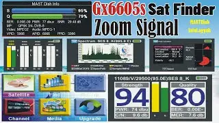 Gx6605s SatFinder New Software Free Download With Double Zoom Signal #satfinder #dvbfinder #gx6605s