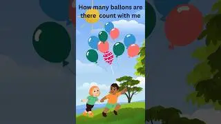 123 Balloon Counting Song 🎈 | Learn Numbers 1&ndash;10 for Kids | #shorts @TalesBee #balloons