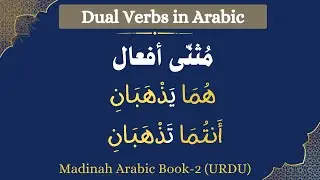 Madinah Arabic Book-2, Lesson 30, Part 1 | Dual Verbs in Arabic|  Muthanna afaal l Muthanna actions