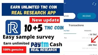 [HINDI] Real research app new update | work from home | free Paytm cash | online income