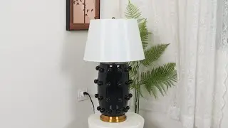 Polka Dot Porcelain Table Lamp