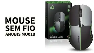 Unboxing/Overview: Mouse GAMER An&uacute;bis MU018 da Knup! Com led 1600DPI WI-FI e Bluetooth PIXART 3065