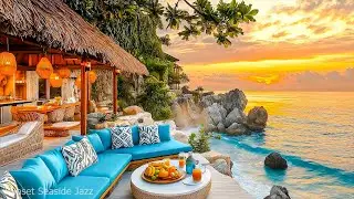 Smooth Sunset Jazz by the Sea 🌴 Peaceful Music for Rest & Mindful Focus