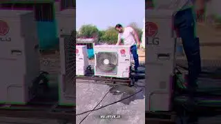 AC.Technician || hard work compressor wash #AC #technician #technicianjob #technicianlife #hardwork