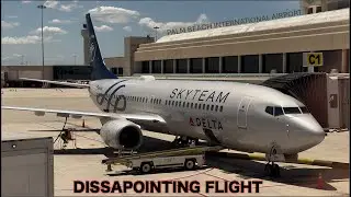 I flew on a SKYTEAM Boeing 737 to LaGuardia Airport