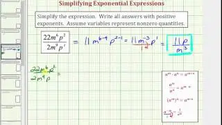 Simplify a Quotient Using Exponent Rules  (09x-48)