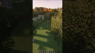 TNT X5 VS TNT X500 MINECRAFT💣 #minecraft #minecraftshorts