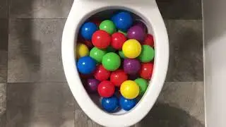 Will it Flush? - M&M's, Sprite, Mirinda Balloons and Plastic Balls