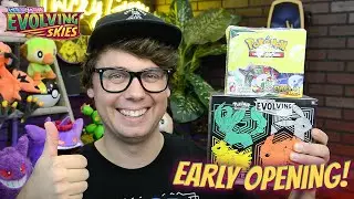 EARLY Evolving Skies Booster Box and ETB Opening!