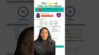 ✨ PTE Cleared in Just 5 One-on-One Classes | PTE Success Story 2025