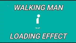 Walking Man Loading Animation | Create Loading Animation Using CSS | Load Effect Using HTML & CSS