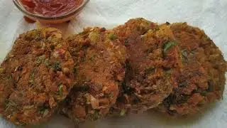 Instant Oats vegetables Cutlet - Oats Recipe for breakfast - Less oil Tiffin breakfast/Snacks recipe