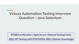Coditas Technology Automation Testing Interview Question  java selenium