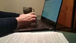 Study with me at my new table (No music)