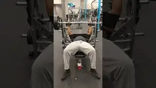 50 year old man doing partial reps with 320 , with bad shoulders, using sling shot