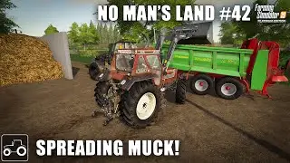 Spreading Manure, Digestate and Sowing Barley - No Man's Land #42 Farming Simulator 19 Timelapse