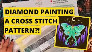 Unboxing A Cross Stitch Conversion Diamond Painting | Jaded Gem Shop | Cross Stitch Alternative