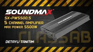 #SOUNDMAX SX-PW5500.5| 5 KANAL CLASS AB AMPLİFİKATÖR