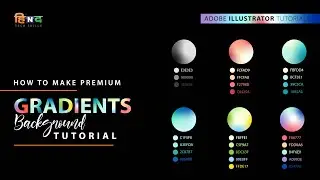 How to Make Gradients in Adobe Illustrator | Premium Gradient Background Design in Tutorial