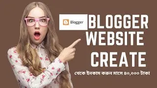 Blogger website create a to z bangla, blogger website create 2023 BD freelancer korban